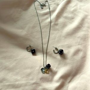 Coach necklace and earring set